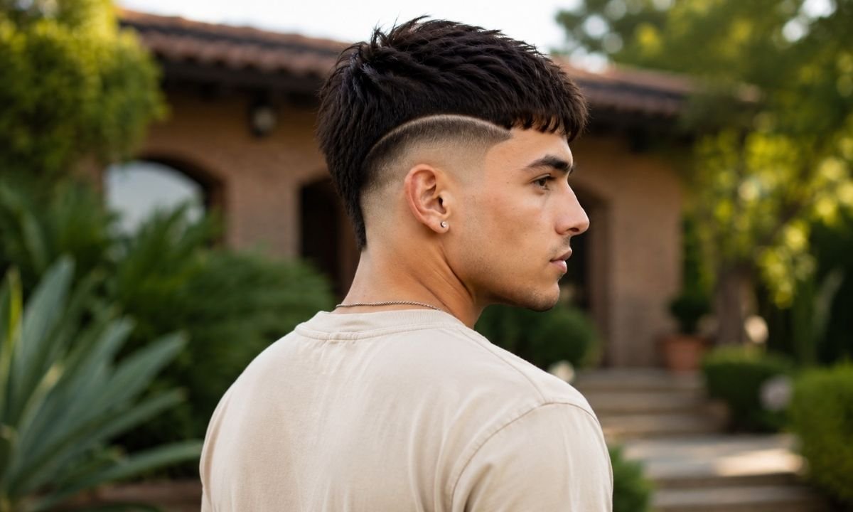 Burst Fade Textured Crop Undercut