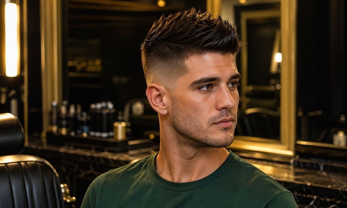 Classic Burst Fade Faux Hawk