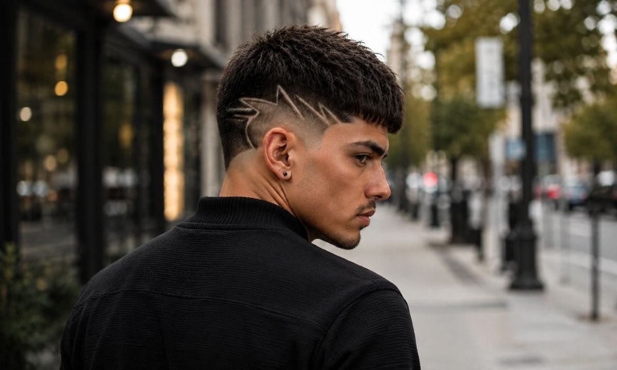 Designer Burst Fade Textured Crop