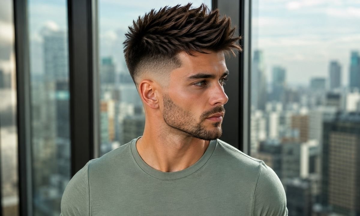 Disconnected Faux Hawk Fade