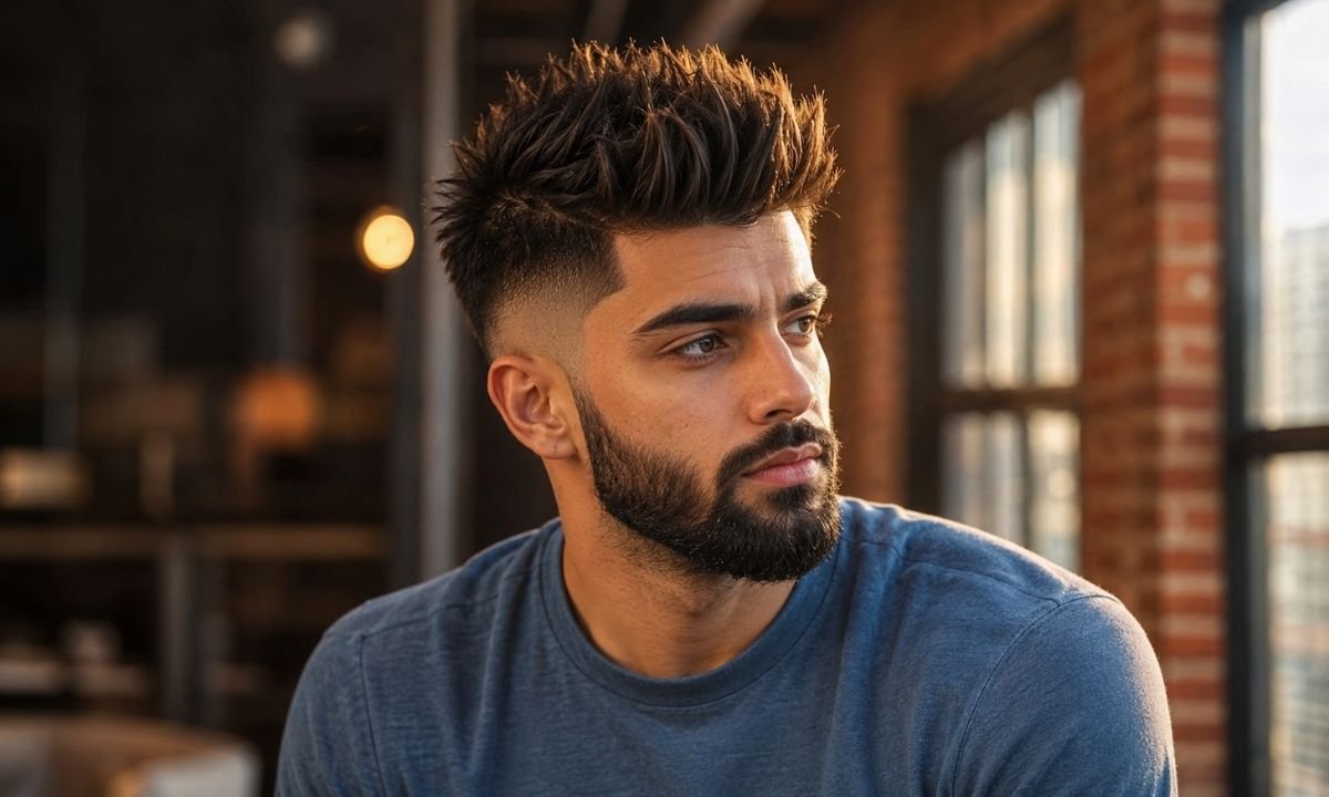 Faux Hawk with Beard
