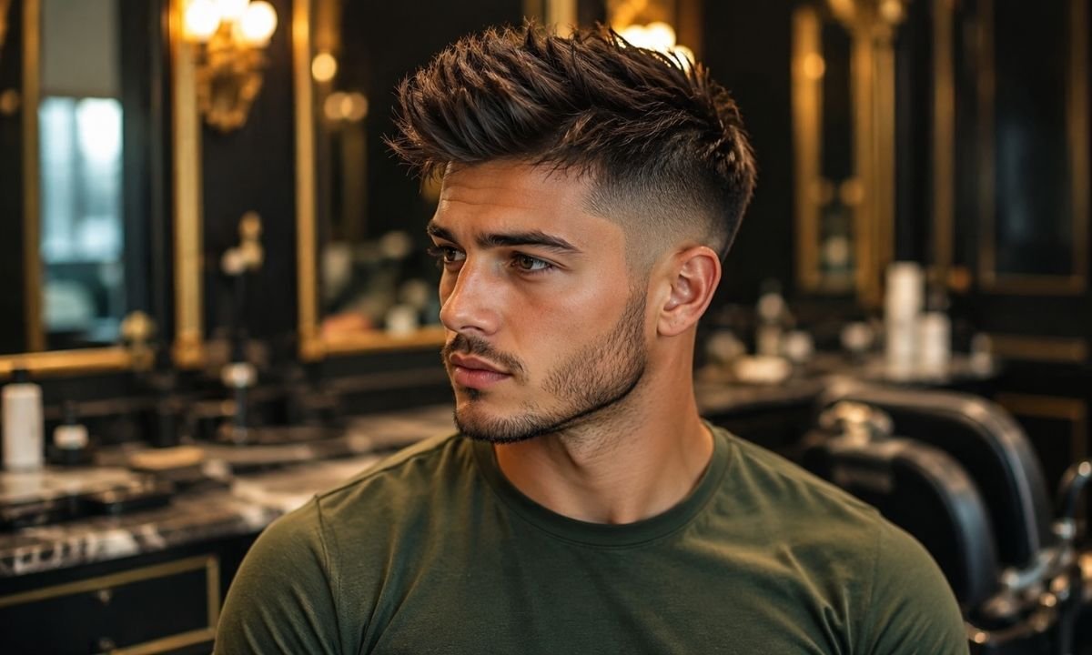 Faux Hawk with Stubble Beard