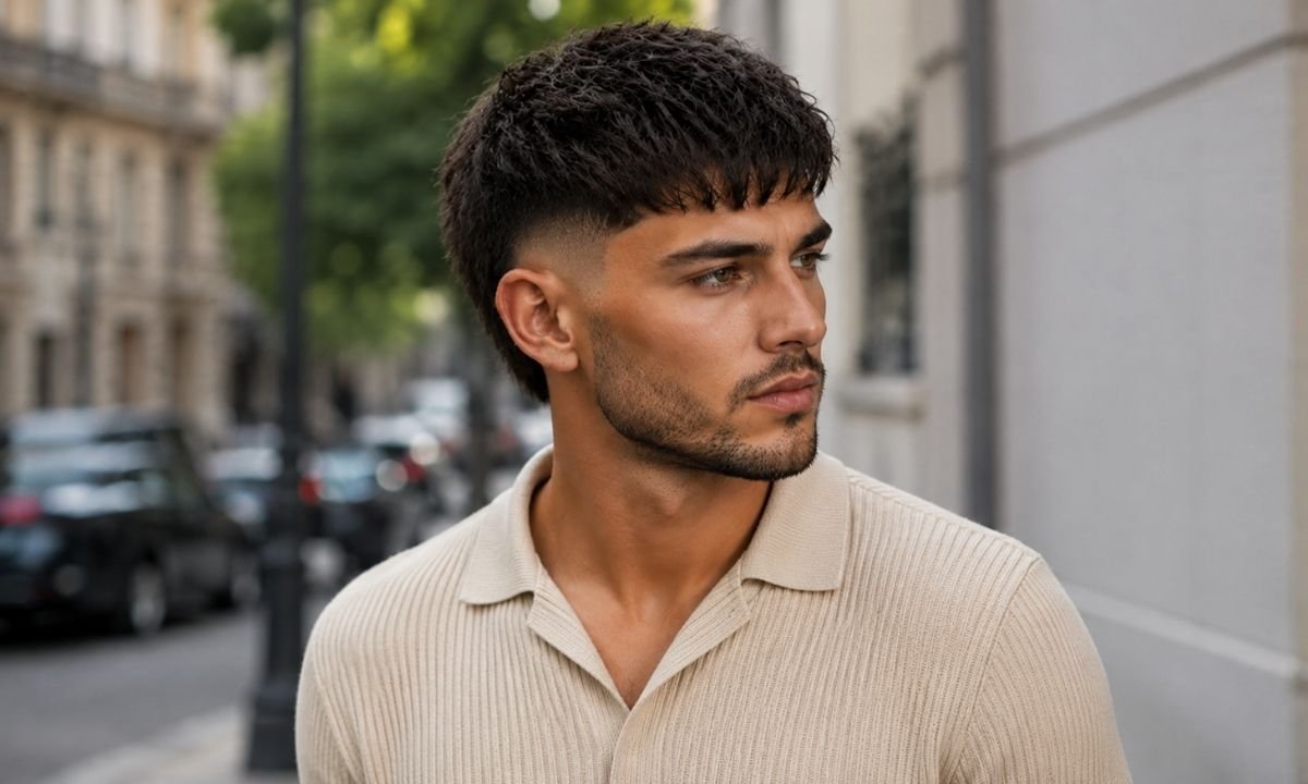 Modern Burst Fade Textured Crop