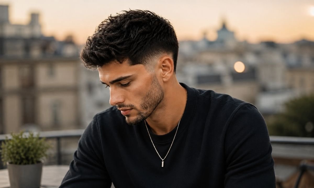 Taper Burst Fade Textured Crop