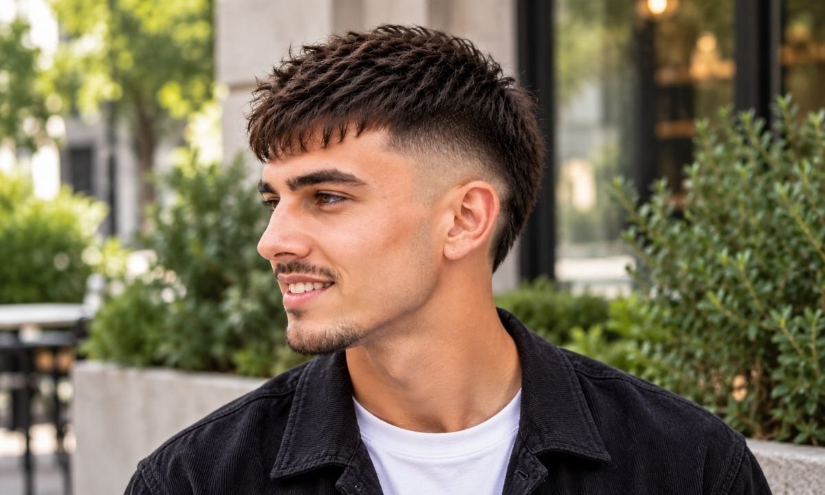 Thin Hair Burst Fade Textured Crop