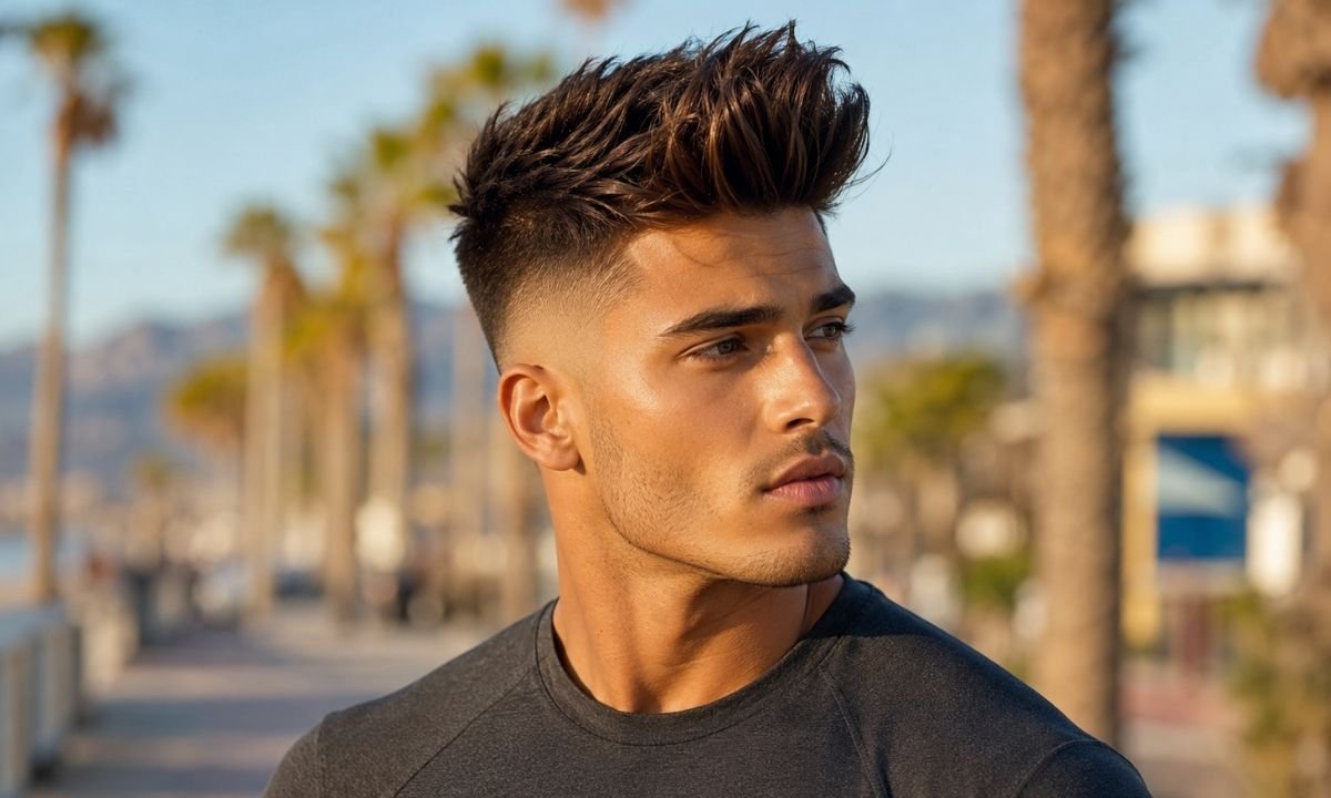 Voluminous Faux Hawk Fade