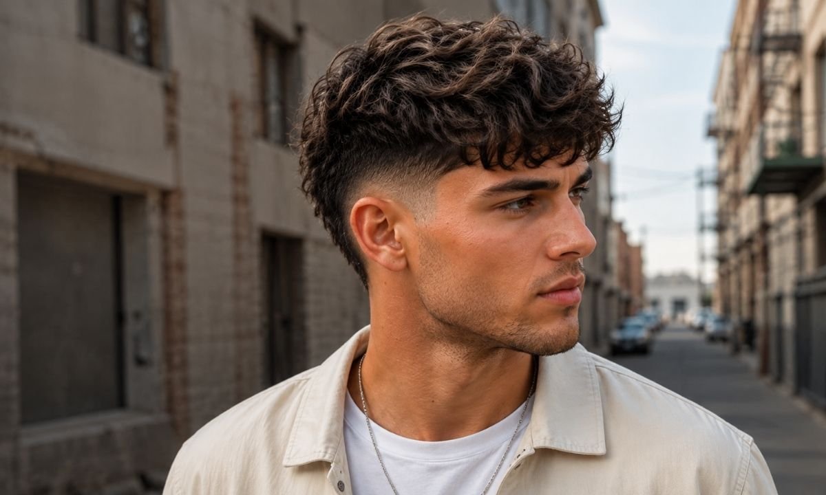 Wavy Burst Fade Textured Crop
