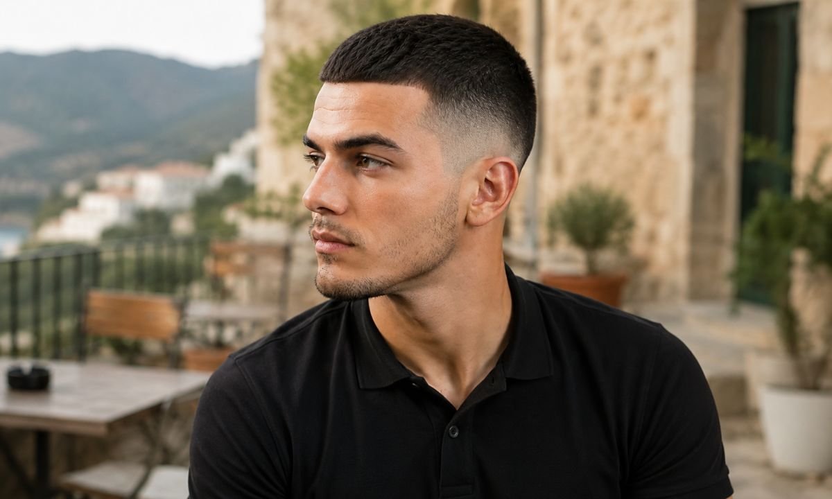 Classic Burst Fade Crew Cut