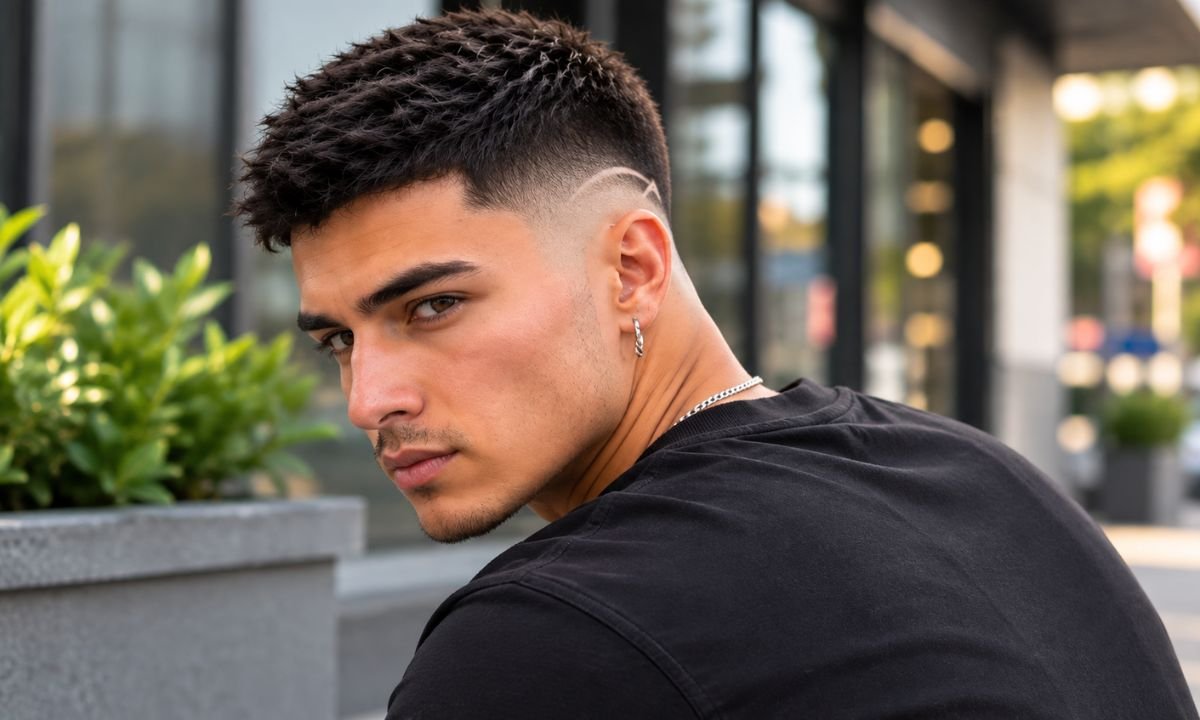 _High Burst Fade Crew Cut