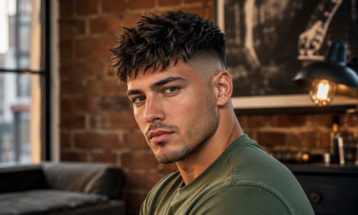 Messy Burst Fade Crew Cut