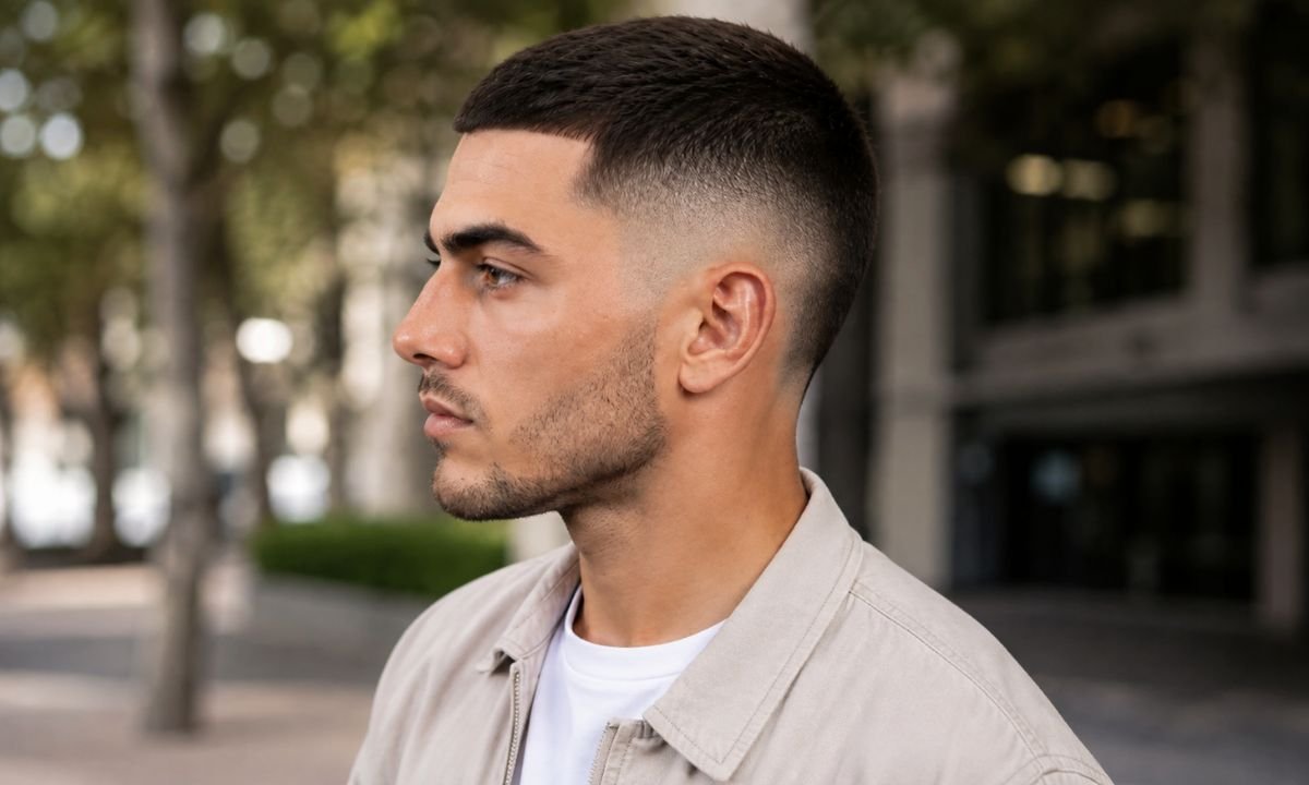 _Mid Burst Fade Crew Cut