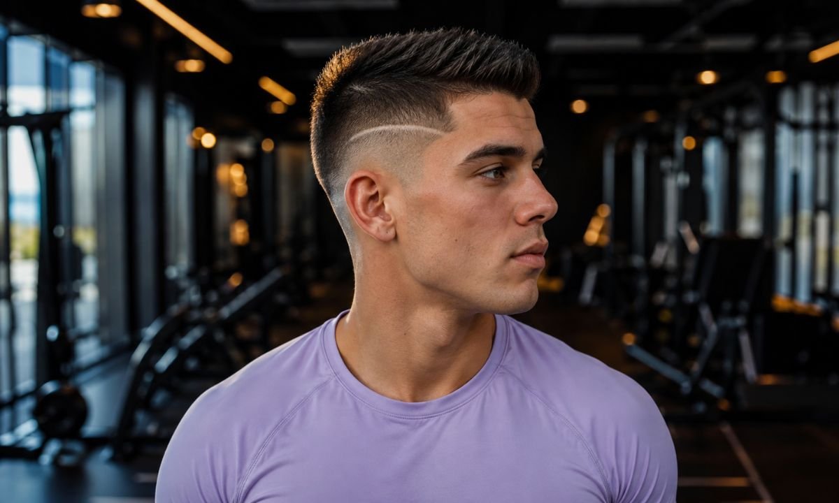 _Razor Line Burst Fade Crew Cut