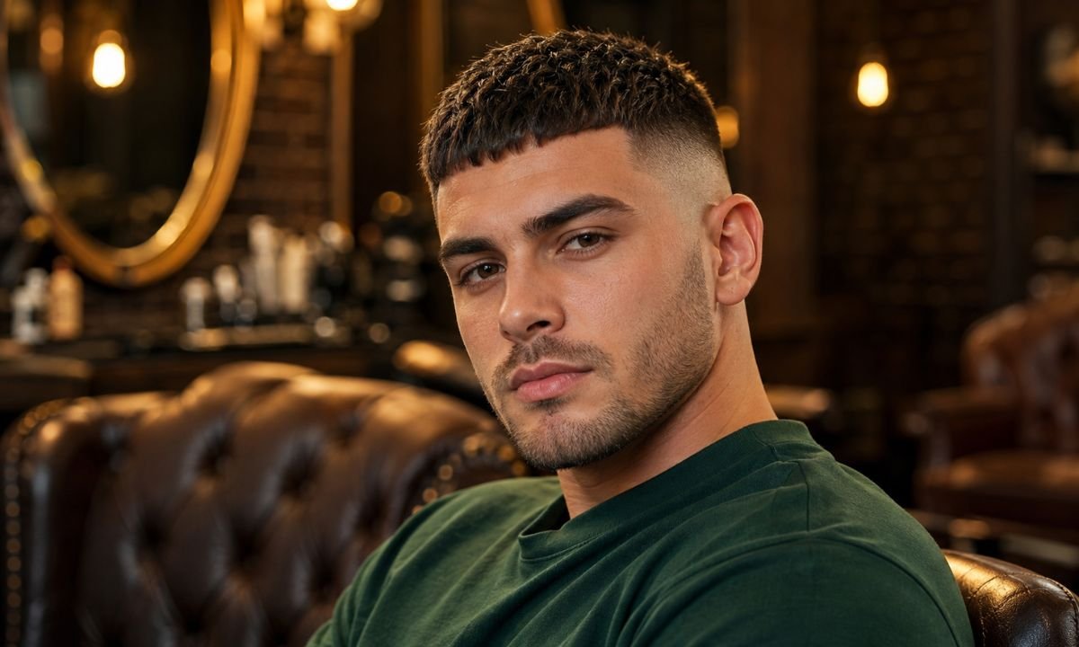 Trendy 2026 Burst Fade Crew Cut